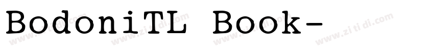 BodoniTL Book字体转换